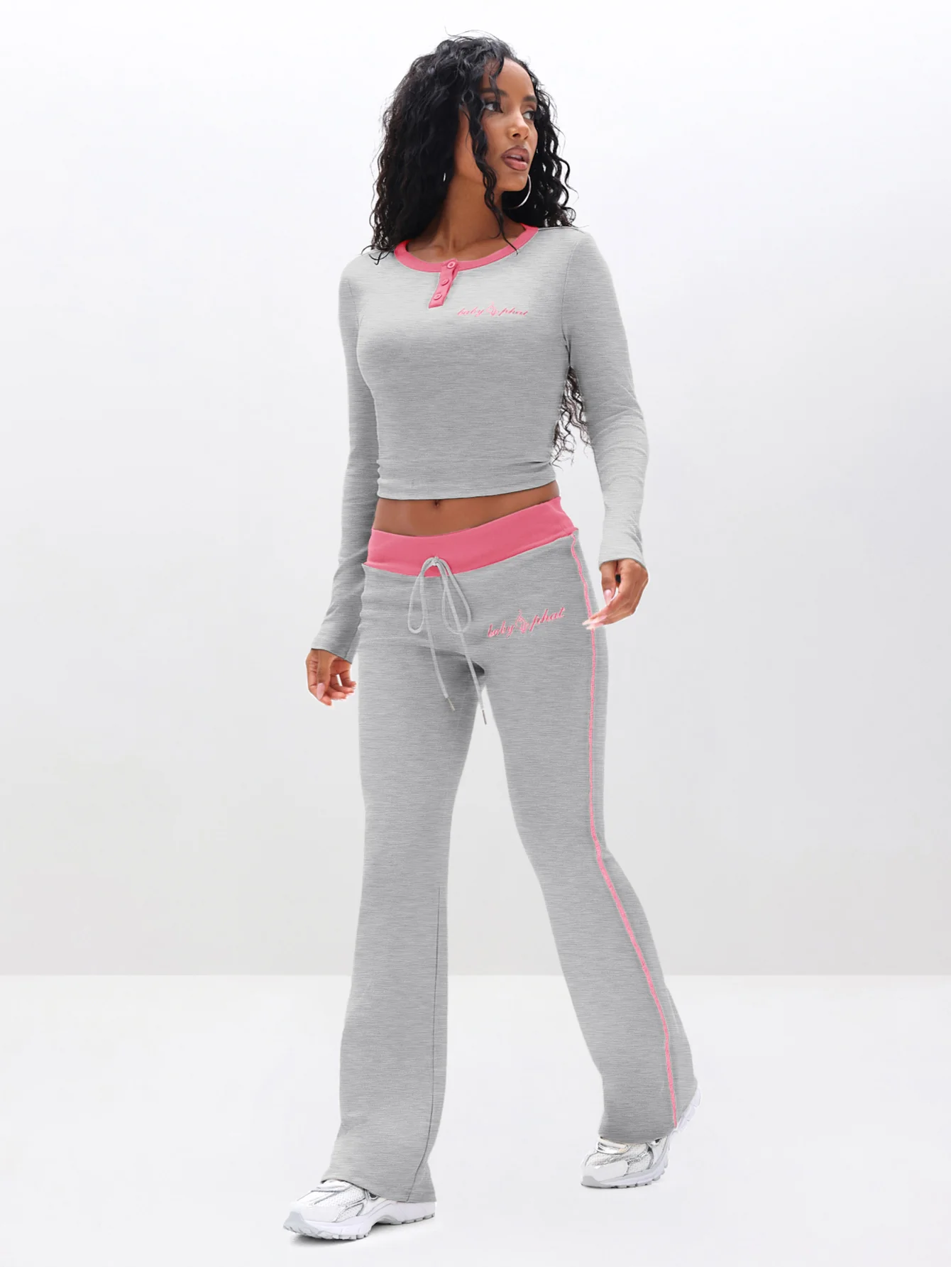 Contrast Trim Bootcut Pant - Image 2
