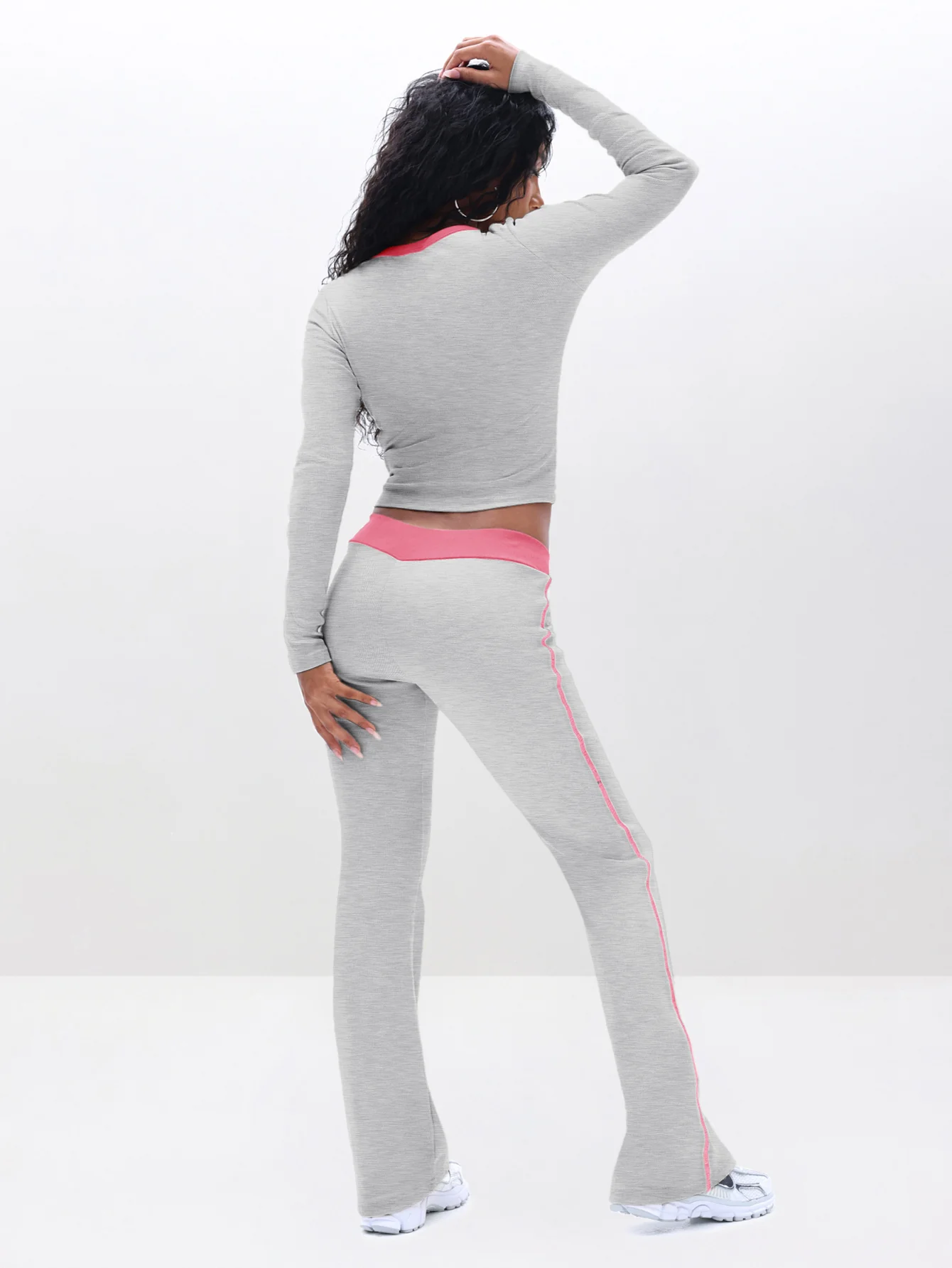 Contrast Trim Bootcut Pant - Image 5