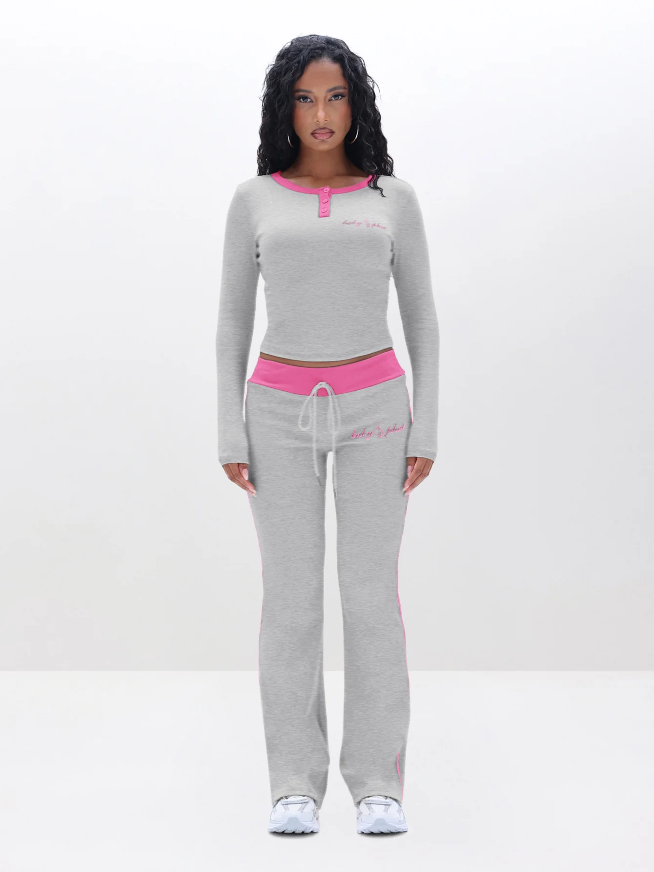 Contrast Trim Henley Top - Image 6