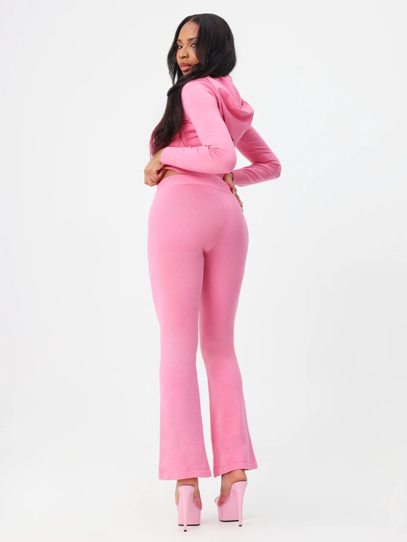 Knit Flare Leggings - Image 2