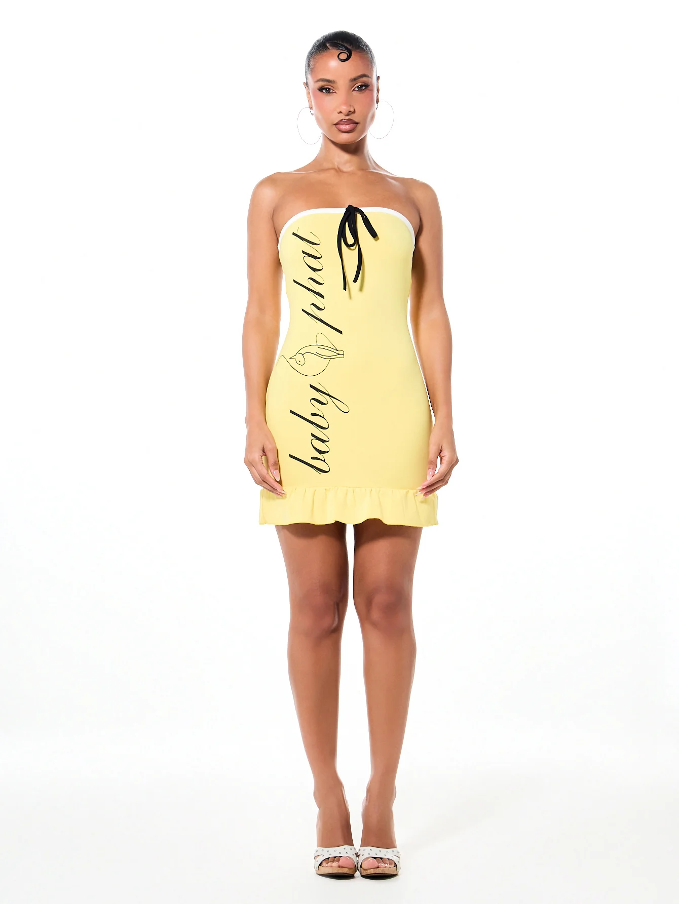 Ruffle Tube Mini Dress - Image 5
